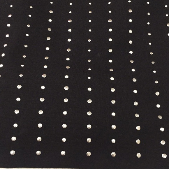 WHBM Black Ponte Studded Pencil Skirt - Picture 9 of 10